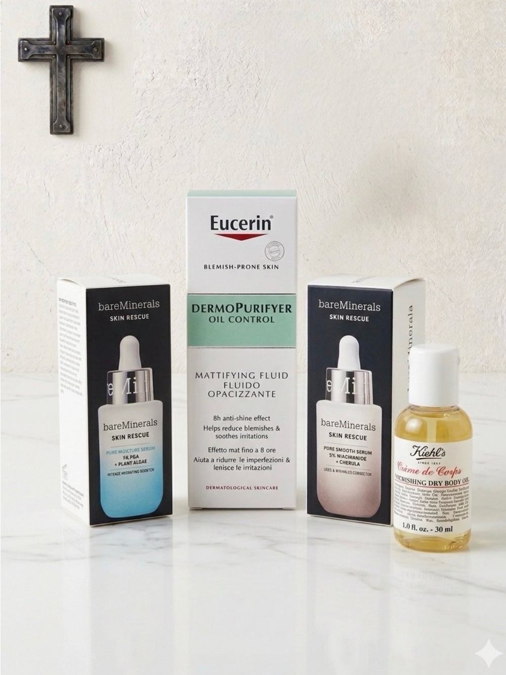 Premium Oily & Blemish Skincare Routine Box (bareMinerals, Eucerin, Kiehl's)